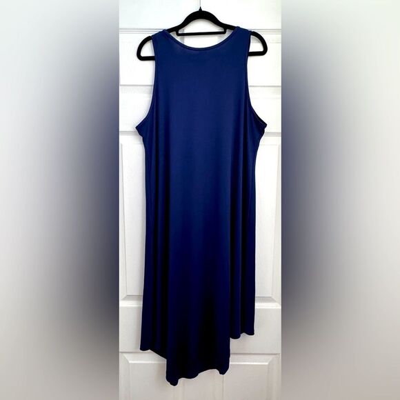 West Loop Blue Midi SLEEVELESS Dress NWT XL - Picture 2 of 7